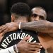 Giannis Antetokounmpo et LeBron James