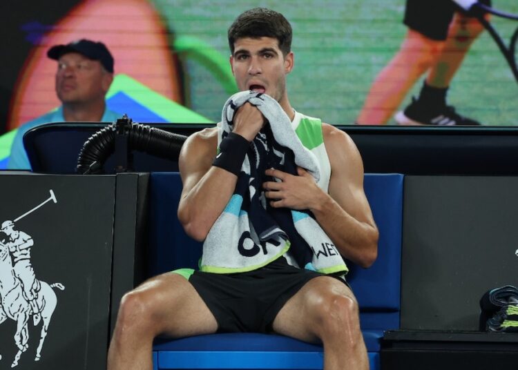 Open d'Australie > Carlos Alcaraz : "Je ne me sens pas vraiment responsable de cela comme Federer, Nadal et Djokovic. Je n'y pense pas"