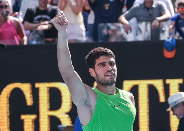 Open d'Australie > La magnifique déclaration de Carlos Alcaraz à son papa : "Vivre cela était son rêve quand il jouait au tennis. Je suis donc vraiment fier de le voir réaliser son rêve avec moi"