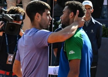 ATP - Doha > Arthur Fils, opposé à Carlos Alcaraz en finale : "Lors de notre dernier match, je n’étais pas très loin. Après, on voit aussi qu’il y avait un petit écart parce que c’est un champion et qu’il n’a jamais laissé couler le match. Il n’a rien laissé filer"