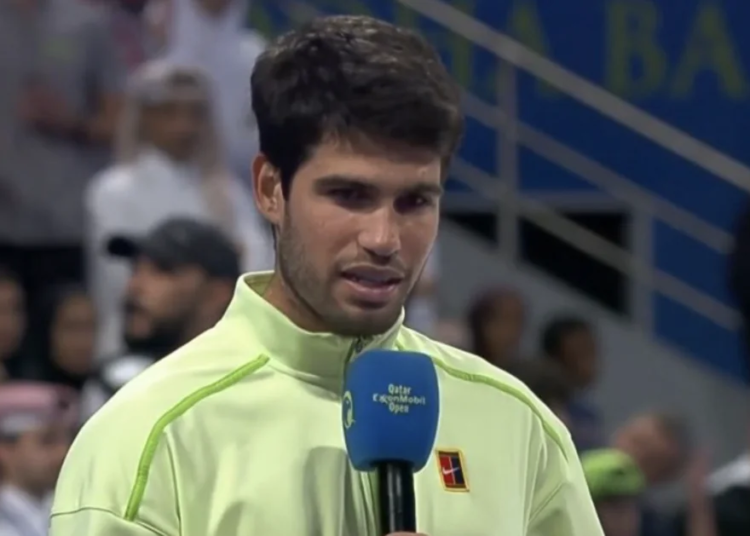 ATP - Doha > L'immense classe de Carlos Alcaraz après sa victoire contre Arthur Fils en finale : "Au-delà du résultat, ça me rend vraiment heureux de te revoir sur le court. Tu as lutté contre les blessures. J’ai vécu ça"