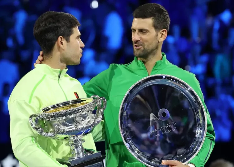 ATP, Open d'Australie > Novak Djokovic, battu en finale par Carlos Alcaraz : "La première fois que j'ai joué contre lui, il avait quoi, 11 ou 12 ans. Non, je rigole, il avait 18 ou 19 ans. On voyait déjà qu'il était destiné à de grandes choses"
