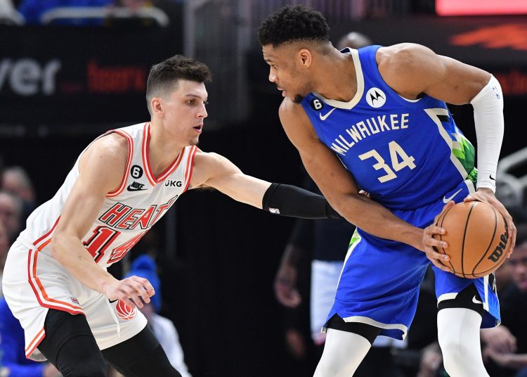 Tyler Herro Giannis Antetokounmpo
