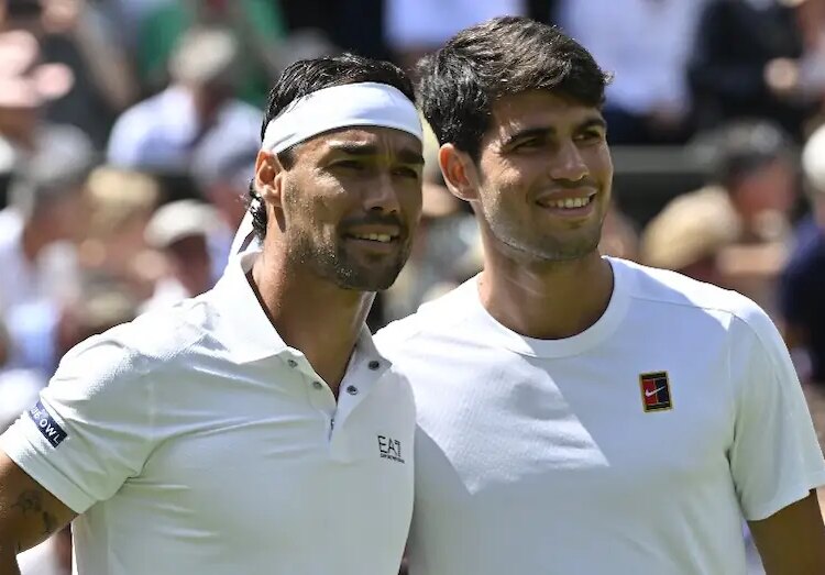 ATP > Fabio Fognini sur Carlos Alcaraz et Jannik Sinner : "J'ai eu la malchance de jouer contre eux. On voyait déjà qu'ils étaient destinés à en arriver là. Je suis très curieux de voir si un troisième joueur parviendra à leur mettre des bâtons dans les roues"