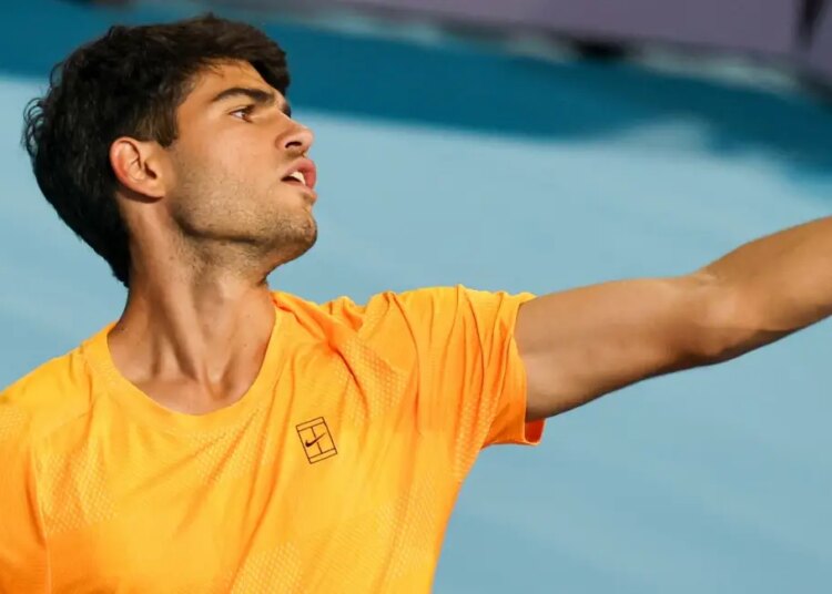 ATP - Miami > Alcaraz, lors de son duel contre Korda : "Je rentre à la maison maintenant !"