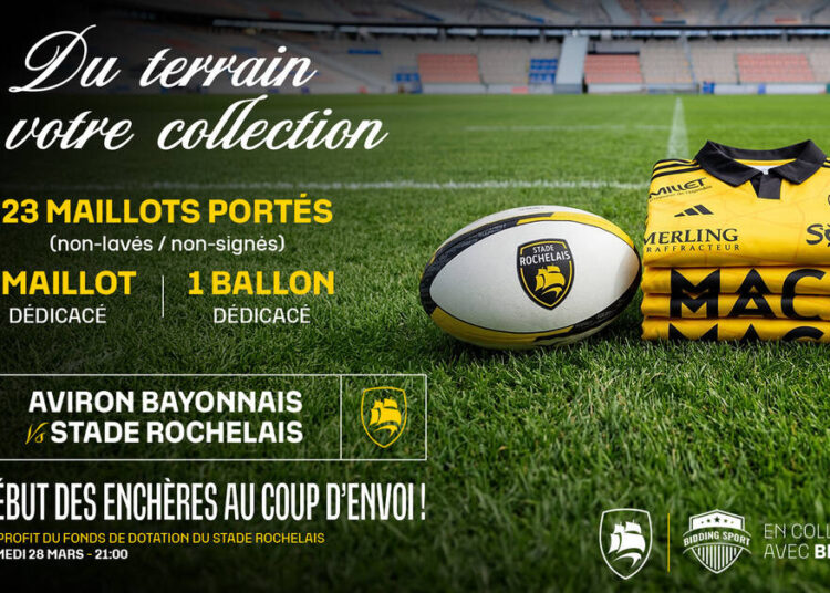 Deuxième vente aux enchères de maillots avec Bidding Sport