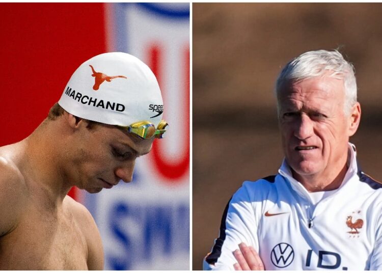 Léon Marchand, Deschamps n'en revient pas