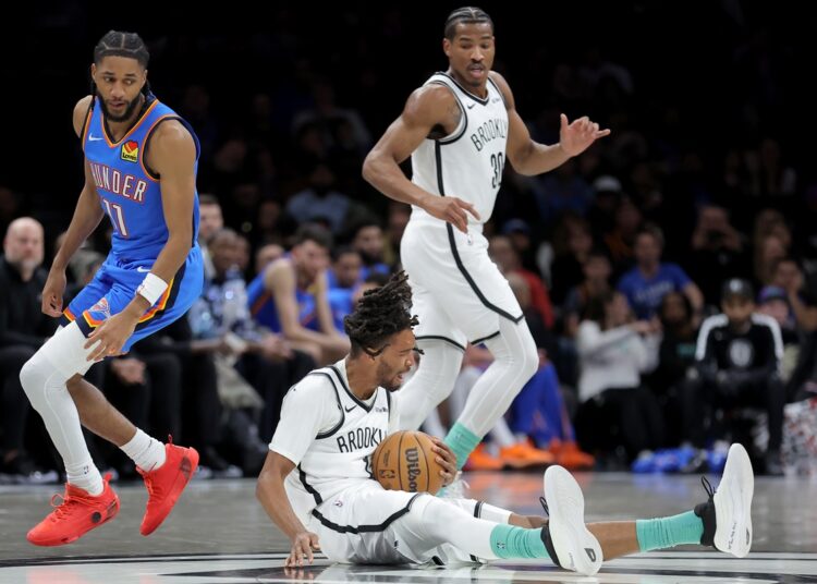 Ziaire WIlliams (Nets) contre le Thunder