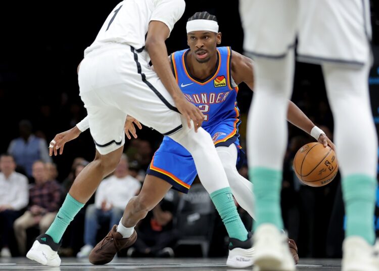 Shai Gilgeous-Alexander (Thunder) contre les Nets