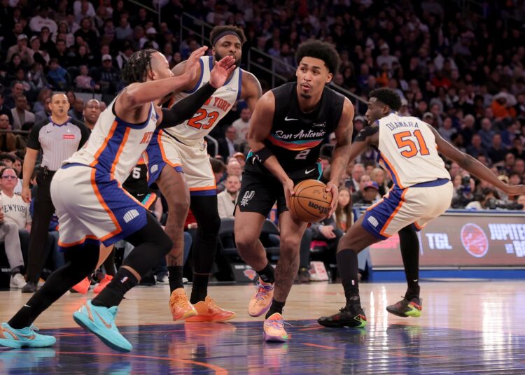Les Spurs face aux Knicks