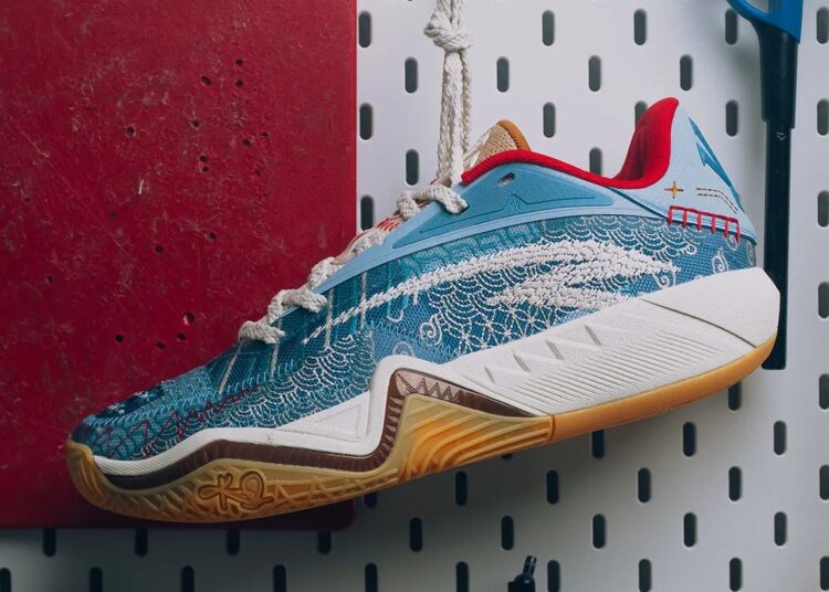 Pour l’anniversaire de Kyrie Irving, la ANTA KAI 3 « Patchwork » ressort la machine à coudre