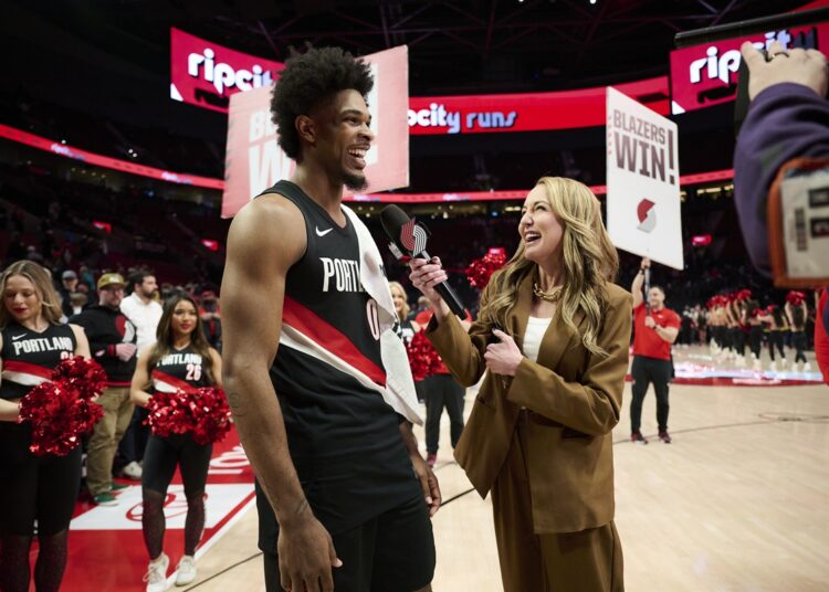 Scoot Henderson (Blazers) après la victoire contre les Pacers