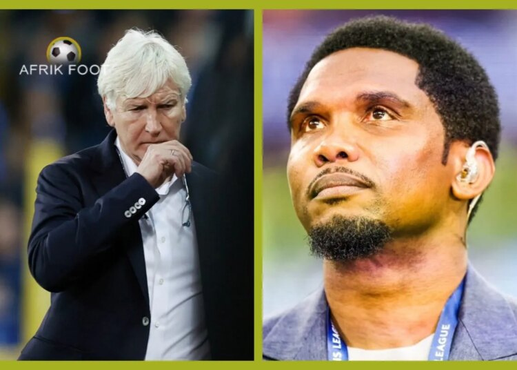 Cameroun : “un entraîneur étranger incompétent”… Samuel Eto’o relance le sujet Marc Brys ?