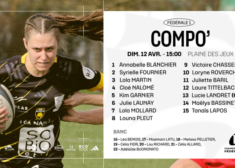 La Fédérale 1 face à Lons, la compo