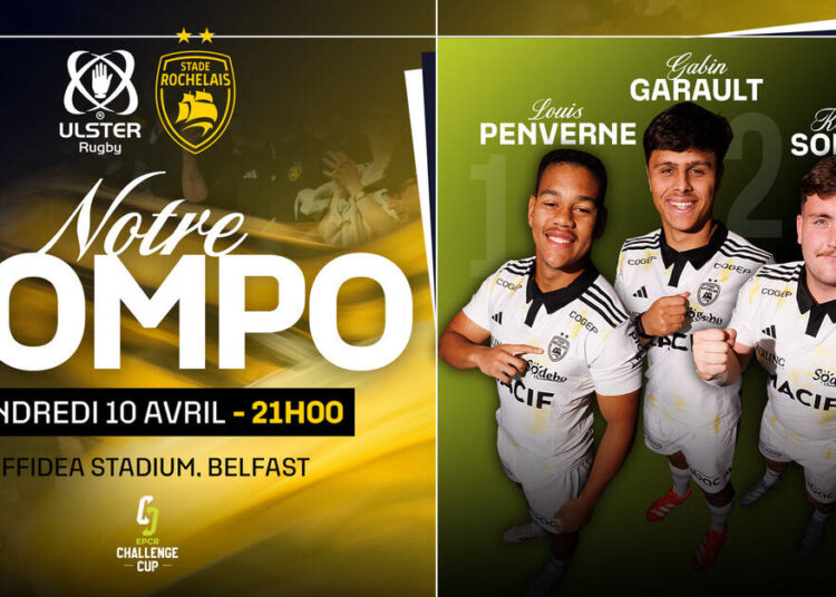 L'équipe pour le quart de finale en Ulster