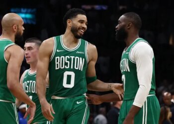 Les “jumeaux” Jayson Tatum et Jaylen Brown se sont bien amusés