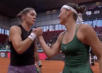 Vidéos, WTA - Madrid > Caty McNally à l'Ukrainienne Marta Kostyuk au filet : "Je ne veux pas jouer contre toi à Rome"