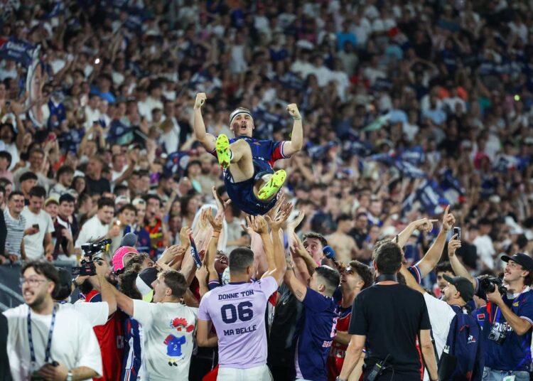 En images. Le Crunch creator, un France-Angleterre plus vrai que nature fait vibrer le stade Atlantique à Bordeaux