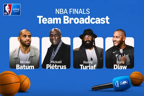 Boris Diaw, Ronny Turiaf et Mickaël Pietrus renforcent Prime Video pour les NBA Finals