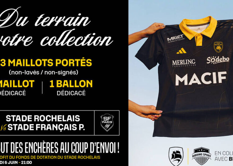 Troisième vente aux enchères de maillots avec Bidding Sport