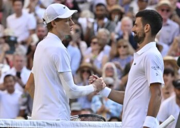 Vidéos, Wimbledon > Djokovic et Sinner privilégiés et heureux comme des gosses pour leur premier entraînement sur le Centre Court
