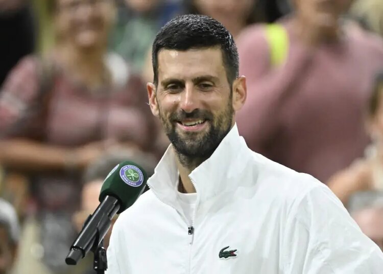 Wimbledon > Djokovic, vainqueur d'Auger-Aliassime en cinq sets et 5h15 de jeu : "J'ai dit à mes enfants d'aller se coucher après le 4e set, mais ils ne m'ont pas écouté. Je suis content qu'ils soient restés"