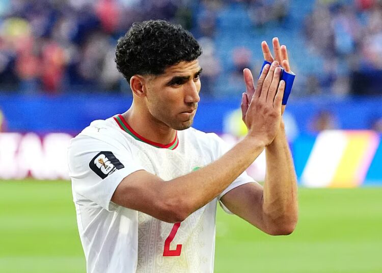 Maroc : “il n’y a pas de mot”, l’émotion d’Achraf Hakimi, célébré pour sa 100e sélection