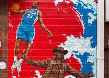 Quand William Penn envoie LeBron James au dunk sur un mur de Philadelphie