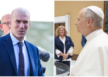 Zinédine Zidane en concurrence avec le Pape