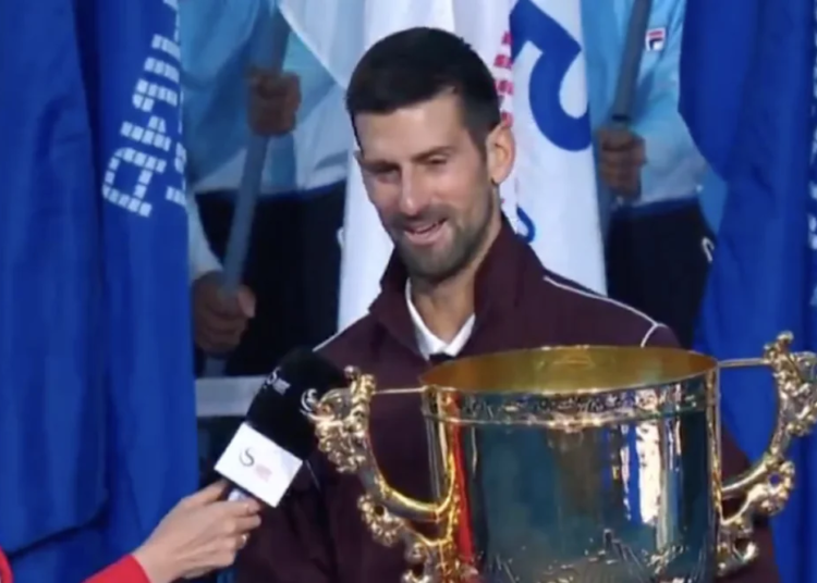ATP - Pékin > Novak Djokovic, après le 102e titre de sa carrière : "Je m'imagine toujours repartir d'un tournoi avec le trophée, surtout ici, un endroit où je n’ai jamais perdu"