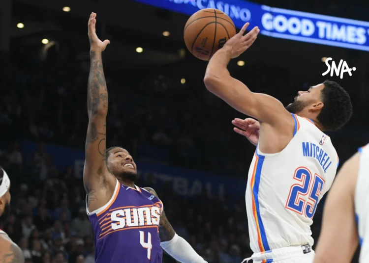 Ajay Mitchell porte Oklahoma City à un quatrième succès contre Phoenix · SNA