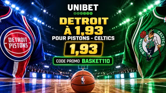 Detroit à 1,93 pour Pistons-Celtics