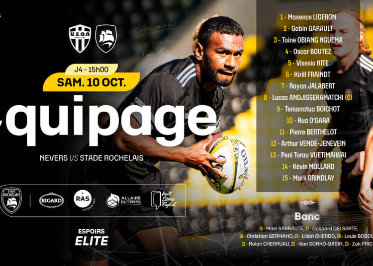 Espoirs, l'équipe pour le déplacement à Nevers !