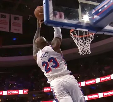 LeBron James savoure ses premiers pas à Philadelphie