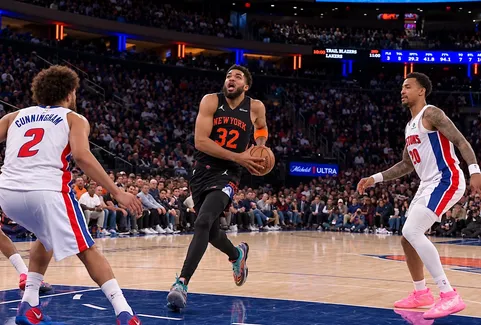 Les Knicks triomphent des Pistons et tiennent leur premier succès