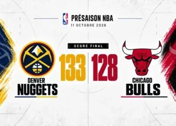 Nikola Jokic déjà en triple-double face aux Bulls